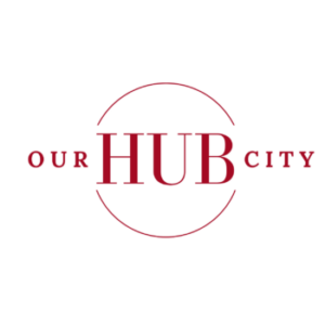 Our Hub City logo red 1500